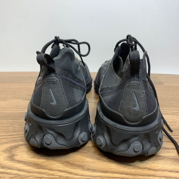 Nike React Element 55 Triple Black Mens Size 12 ? BQ616-008 - Picture 4 of 11